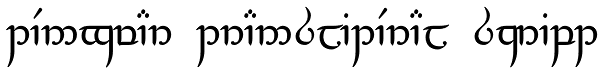 Tengwar Transliteral Script Font