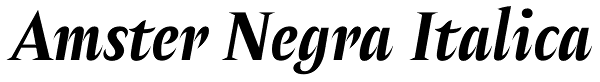 Amster Negra Italica Font