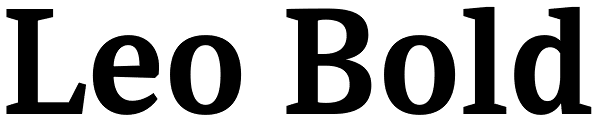 Leo Bold Font