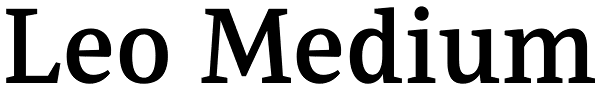 Leo Medium Font