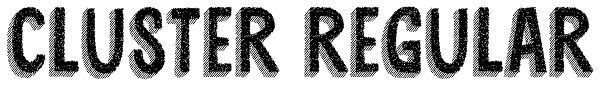 Cluster Regular Font