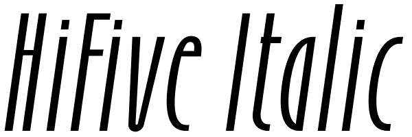 HiFive Italic Font