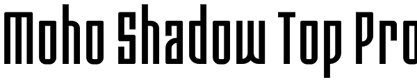 Moho Shadow Top Pro Font