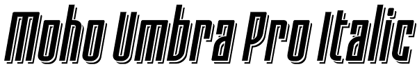 Moho Umbra Pro Italic Font