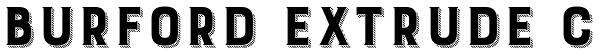 Burford Extrude C Font