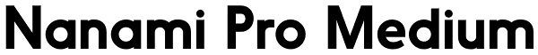 Nanami Pro Medium Font