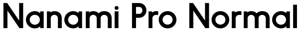 Nanami Pro Normal Font