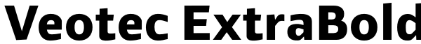 Veotec ExtraBold Font