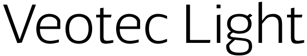 Veotec Light Font