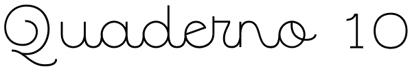 Quaderno 10 Font