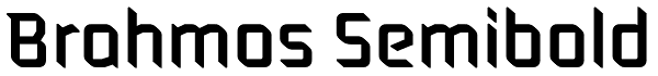 Brahmos Semibold Font