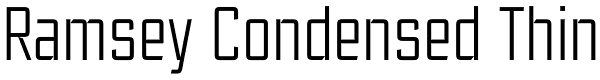 Ramsey Condensed Thin Font