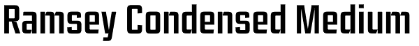 Ramsey Condensed Medium Font