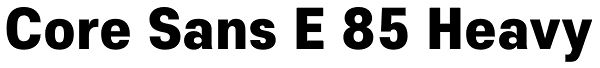 Core Sans E 85 Heavy Font