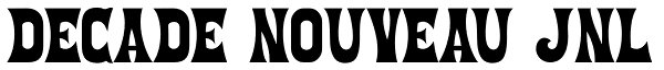 Decade Nouveau JNL Font