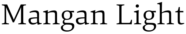 Mangan Light Font