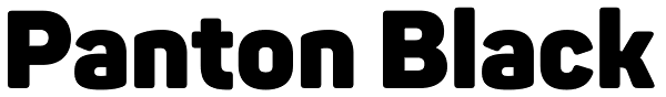 Panton Black Font