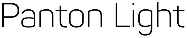 Panton Light Font