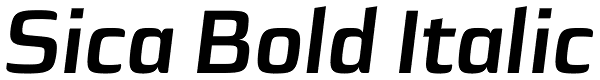 Sica Bold Italic Font