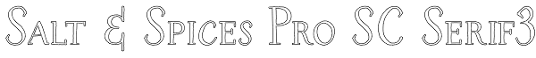 Salt & Spices Pro SC Serif3 Font