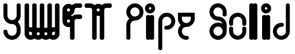 YWFT Pipe Solid Font