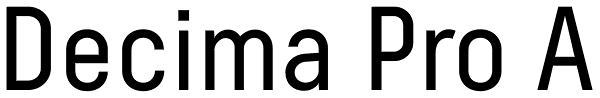 Decima Pro A Font