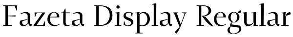 Fazeta Display Regular Font