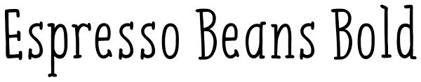 Espresso Beans Bold Font