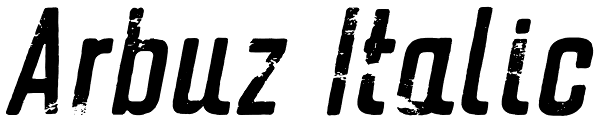 Arbuz Italic Font