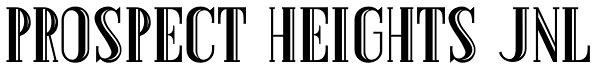 Prospect Heights JNL Font