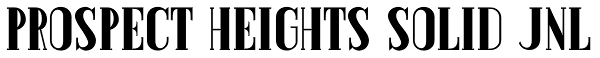 Prospect Heights Solid JNL Font