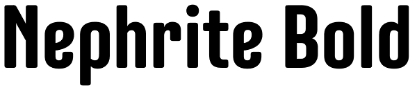 Nephrite Bold Font