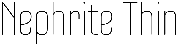 Nephrite Thin Font