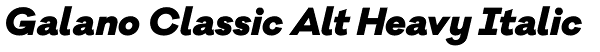 Galano Classic Alt Heavy Italic Font