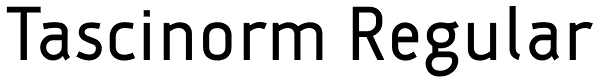 Tascinorm Regular Font