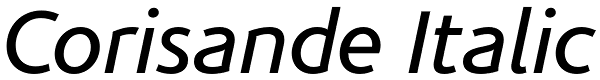 Corisande Italic Font