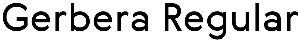 Gerbera Regular Font