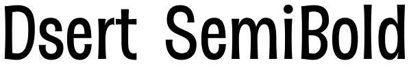 Dsert SemiBold Font