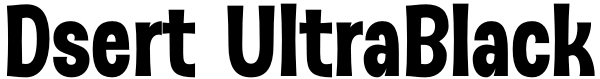 Dsert UltraBlack Font