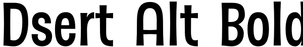 Dsert Alt Bold Font