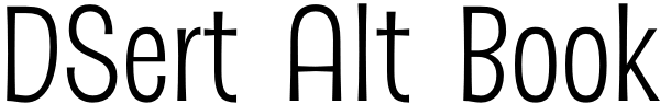 DSert Alt Book Font