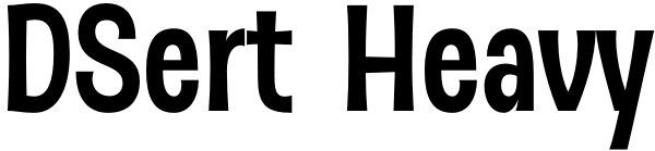 DSert Heavy Font