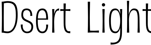 Dsert Light Font