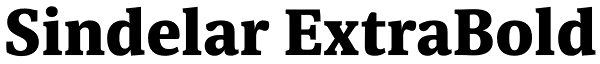 Sindelar ExtraBold Font
