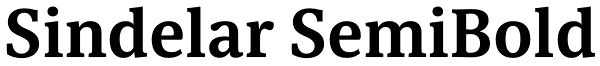 Sindelar SemiBold Font
