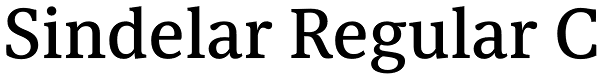 Sindelar Regular C Font