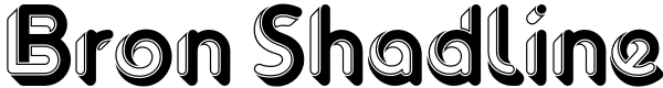 Bron Shadline Font