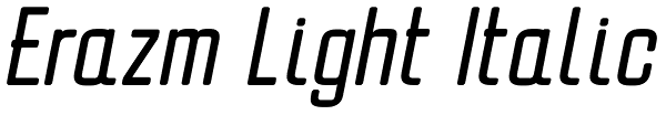 Erazm Light Italic Font