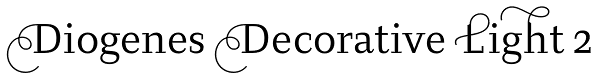 Diogenes Decorative Light 2 Font