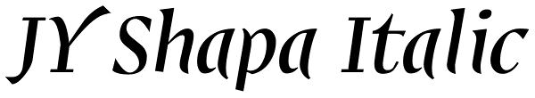 JY Shapa Italic Font